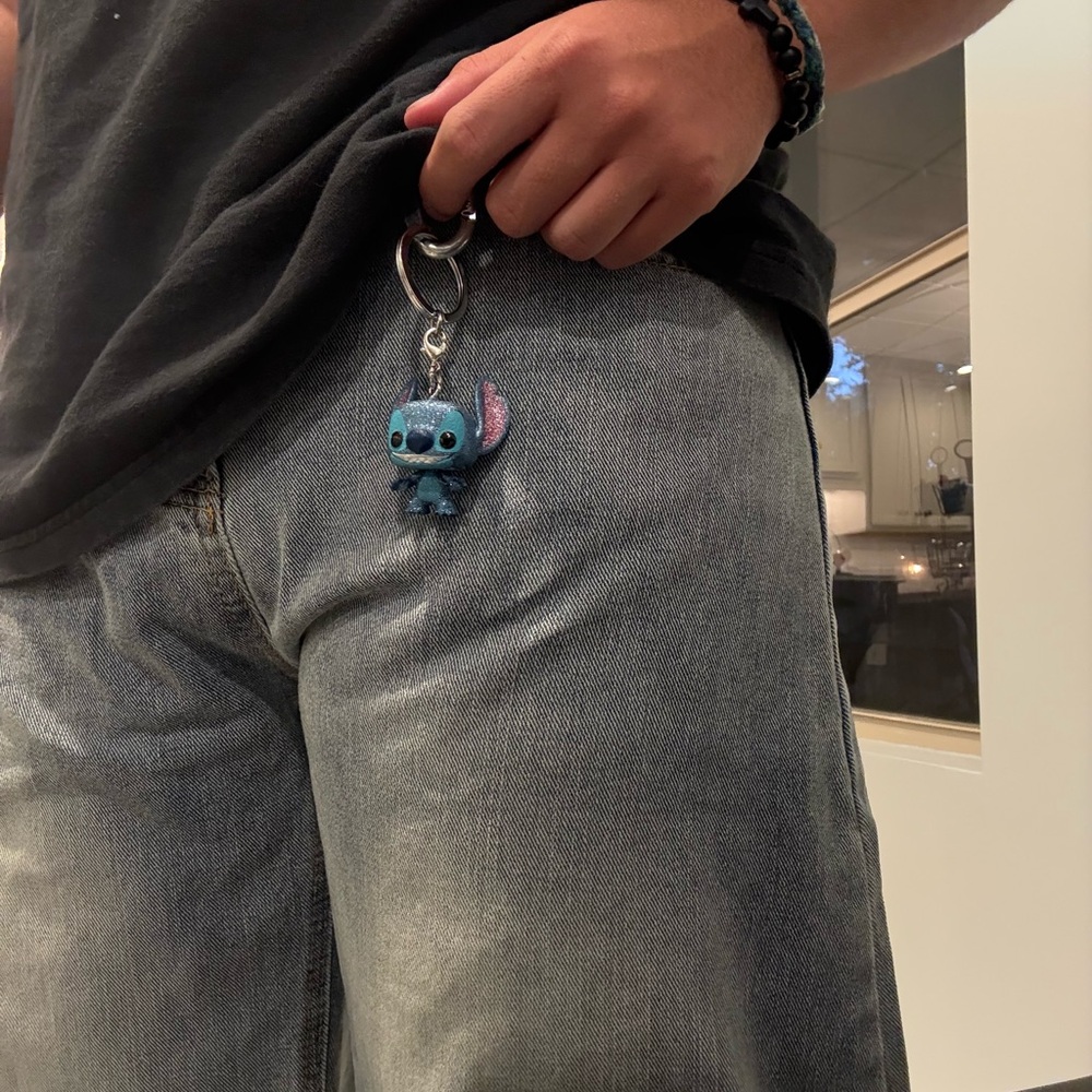 Disney Lilo & Stitch Blue and Pink Keychain
